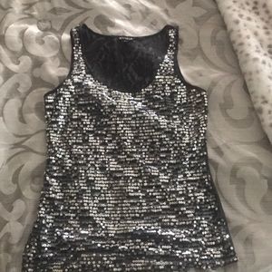$$$ Super sexy and cute Sequenced and lace EXPRESS tank top! Small